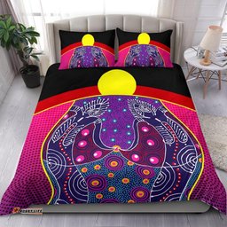 Bedding Set - Aboriginal Sublimation Dot Pattern Style Violet