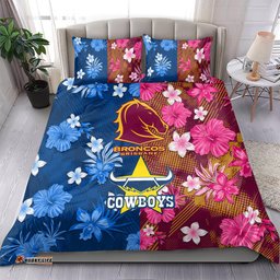 NRL Cowboys and Broncos Bedding Set Sporty Style