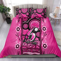 Sydney Sixers Cricket Bedding Set Happy Australia Day Aboriginal Art