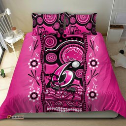 Sydney Sixers Cricket Bedding Set Happy Australia Day Aboriginal Art