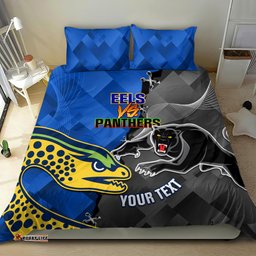 Panthers And Eels Bedding Set Sporty Version