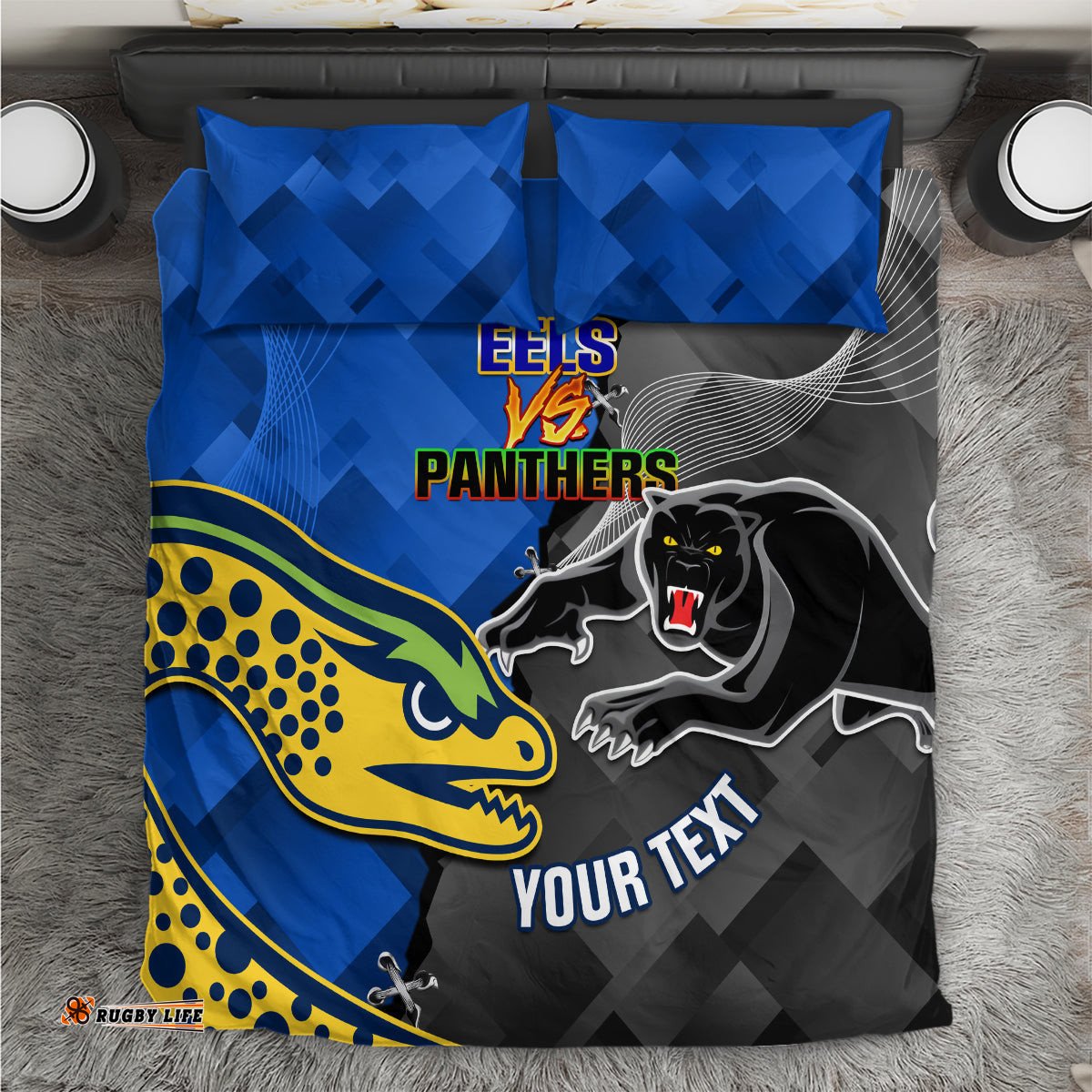 Panthers And Eels Bedding Set Sporty Version