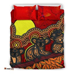 Aboriginal Bedding Set - Australian Indigenous Koala