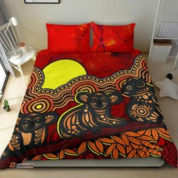 Aboriginal Bedding Set - Australian Indigenous Koala