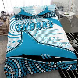 Sharks Bedding Set Cronulla Indigenous Unique