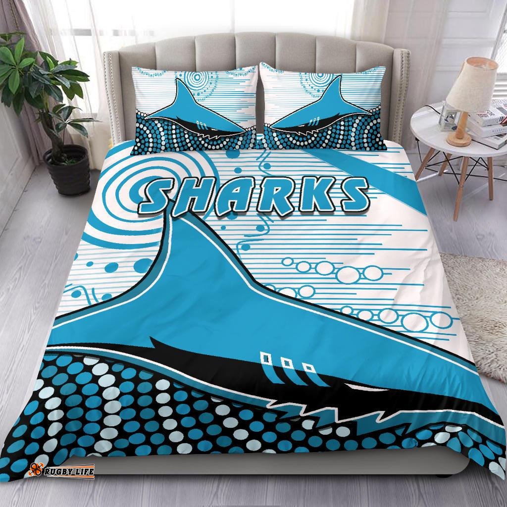 Sharks Bedding Set Cronulla Indigenous Unique