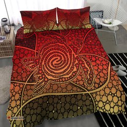 Turtle Bedding Set Aboriginal Red Style