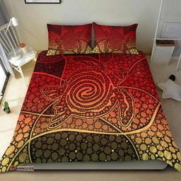 Turtle Bedding Set Aboriginal Red Style