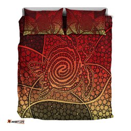 Turtle Bedding Set Aboriginal Red Style