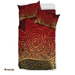 Turtle Bedding Set Aboriginal Red Style