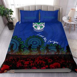 New Zealand Warriors Bedding Set Aboriginal Rugby Anzac Day Poppy With Soldiers- NRL
