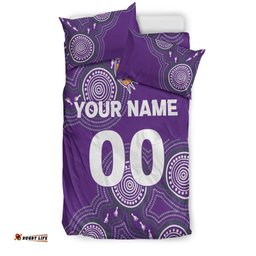 Custom Personalised Perth Glory Bedding Set - Indigenous Dot Painting Art -
