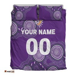 Custom Personalised Perth Glory Bedding Set - Indigenous Dot Painting Art -