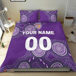 Custom Personalised Perth Glory Bedding Set - Indigenous Dot Painting Art -