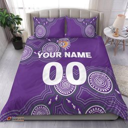 Custom Personalised Perth Glory Bedding Set - Indigenous Dot Painting Art -