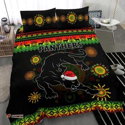 Penrith Panthers Christmas Bedding Set Indigenous