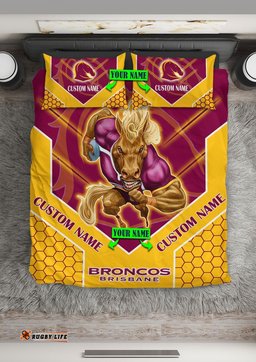 Nrl Bedding Set Brisbane Broncos Bedding Set Mascot