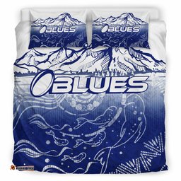 Blues Rugby Bedding Set - Custom Blues Rugby Mountain Style Bedding Set