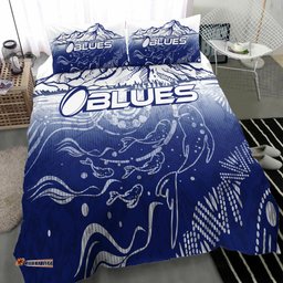 Blues Rugby Bedding Set - Custom Blues Rugby Mountain Style Bedding Set