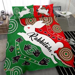 Rabbitohs Forever Bedding Set Indigenous