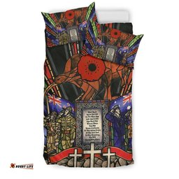 New Zealand Bedding Set, Anzac Day Lest We Forget Australia Duvet Cover And Pillow Case