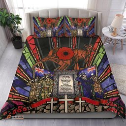New Zealand Bedding Set, Anzac Day Lest We Forget Australia Duvet Cover And Pillow Case