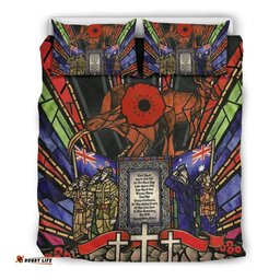 New Zealand Bedding Set, Anzac Day Lest We Forget Australia Duvet Cover And Pillow Case