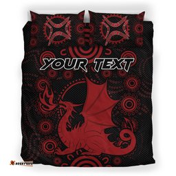 St. George Rugby Bedding Set - Custom Indigenous Dragons Bedding Set RLT13