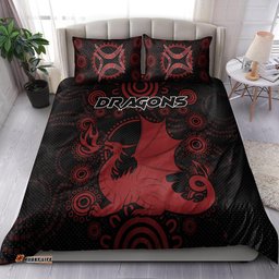 St. George Rugby Bedding Set - Custom Indigenous Dragons Bedding Set RLT13