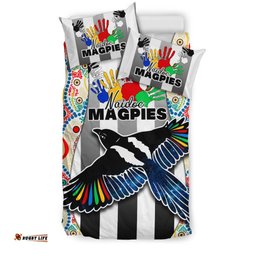Magpies Naidoc Week Bedding Set Collingwood Modern Style