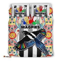 Magpies Naidoc Week Bedding Set Collingwood Modern Style
