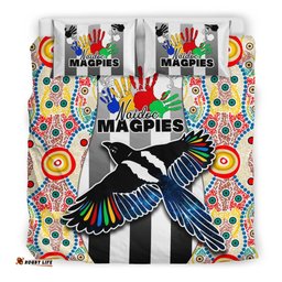 Magpies Naidoc Week Bedding Set Collingwood Modern Style