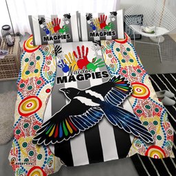 Magpies Naidoc Week Bedding Set Collingwood Modern Style