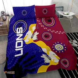 Naidoc Brisbane Lions Bedding Set Indigenous Style