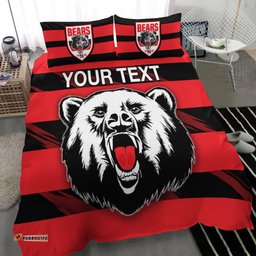 Custom Personalised The Bears Bedding Set North Sydney Bears Strong Comeback