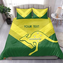 Custom Australia Field Hockey Bedding Set Go Champions Hockeyroos National Color