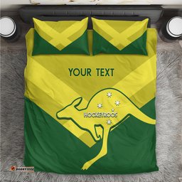 Custom Australia Field Hockey Bedding Set Go Champions Hockeyroos National Color
