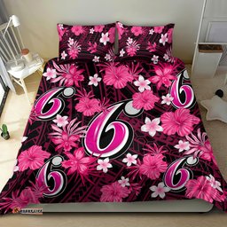 Australian Sixers Cricket Bedding Set Baeuty Pacific Hibiscus and Polynesian Pattern
