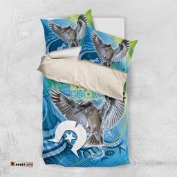 Vivid Kookaburra NAIDOC 2024 Bedding Set Aboriginal Art Style