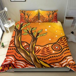 Aboriginal Bedding Set - Tree On The Hill