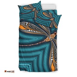 Aboriginal Bedding Set , Indigenous Dragonfly