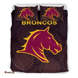 Brisbane Bedding Set Broncos Simple Indigenous