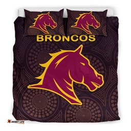 Brisbane Bedding Set Broncos Simple Indigenous