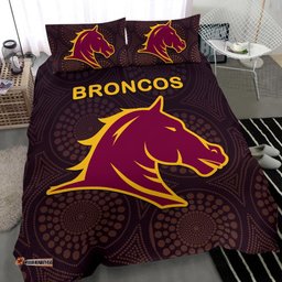 Brisbane Bedding Set Broncos Simple Indigenous