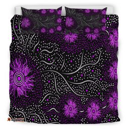Australia Indigenous Bedding Set - Aboriginal inspired dot painting dreaming art