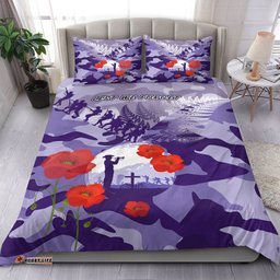 VibeHoodie Bedding Set - New Zealand Anzac Fern And Camouflage Bedding Set