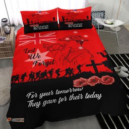 VibeHoodie Bedding Set - Lest We Forget For Those Who Leave Never To Return Bedding Set