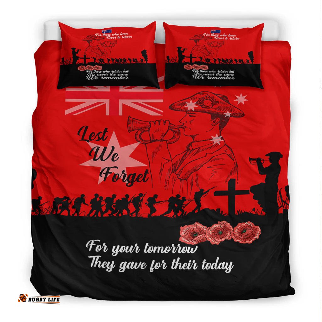 VibeHoodie Bedding Set - Lest We Forget For Those Who Leave Never To Return Bedding Set