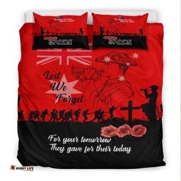 VibeHoodie Bedding Set - Lest We Forget For Those Who Leave Never To Return Bedding Set
