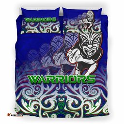Warriors Rugby Bedding Set - Warriors Ruby Maori Patterns Bedding Set